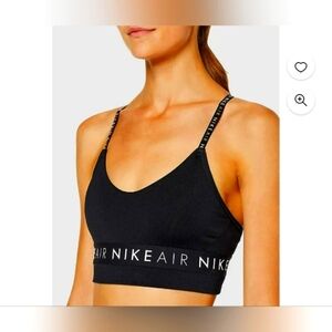 Nike Women's Indy Dri-FIT Y-Back Low-Impact Sports Bra, Black Size S